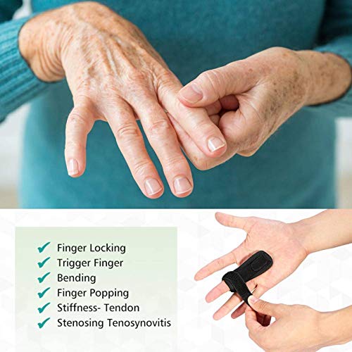 Férula dedo manos pulgar meñique, ajustables soporte abrazadera artritis mazo pequeñas correas aplicar para las manos rigidez y dolor de los dedos, lesiones en las articulaciones, doblada