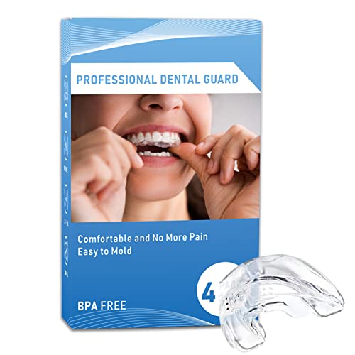 Ferula Dental Ferula Descarga Bruxismo, Protector Bucal para Apretar los Dientes por la Noche, Molde Cómodo para Apretar, Bandeja Blanqueadora, Sin BPA Protector Bucal para Dormir