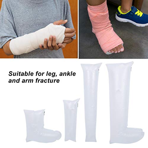 Férula para fractura de tobillo, pierna y brazo, kit de emergencia, férula inflable con mano, muñeca, codo, medio brazo, brazo completo, pie, tobillo, media pierna, pierna completa, estabilizador