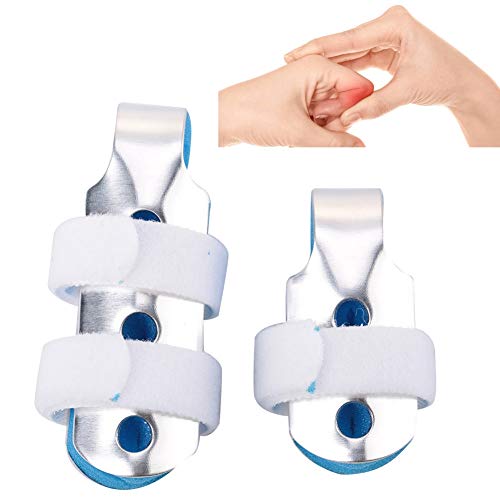 Férulas Pulgar Dedos de Mano Trigger Soporte Inmovilizador Articulación Protector Ajustable para Lesiones en Finger,Artritis Rota Dedos Alisarse Aliviar el Dolor 2 Tallas Paquete