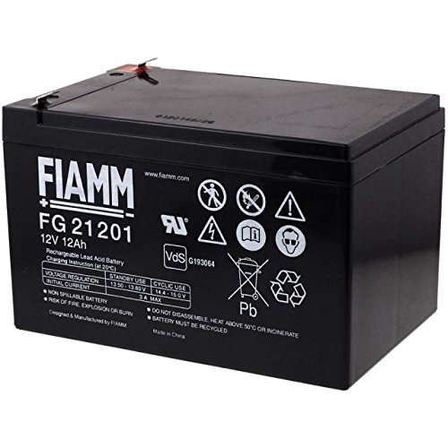 FIAMM-Batería de plomo recargable FG21201 Vds, 12, v Lead Acid-Batería de plomo de []