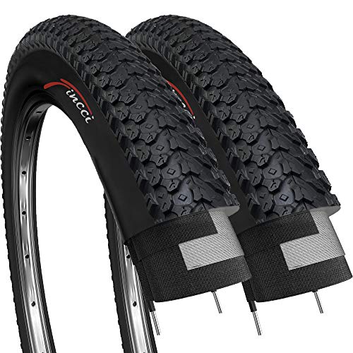 Fincci Par 26 x 2,125 Pulgadas 57-559 Plegable Cubiertas para MTB Montaña Hibrida Bici Bicicleta (Paquete de 2)