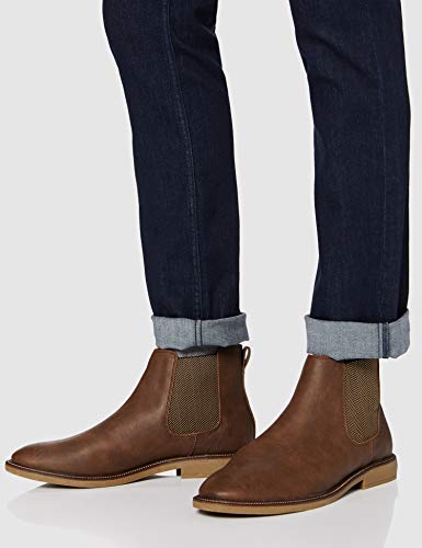 find. Marsh Botas Chelsea, Marrón (Tan Leather Look), 43 EU