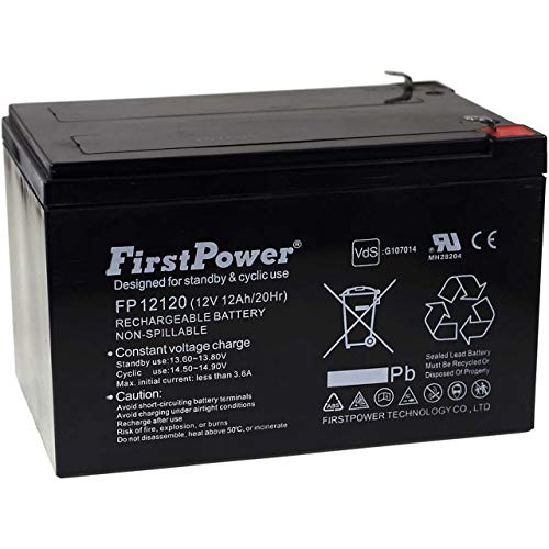 FirstPower Batería de Gel FP12120 12Ah 12V VDS