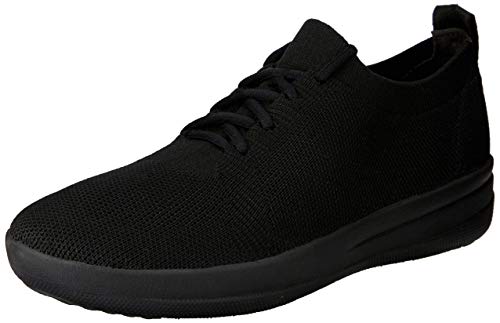 Fit Flop F-Sporty Überknit TM Sneakers, Zapatillas de Gimnasia Mujer, Negro (All Black 090), 40 EU