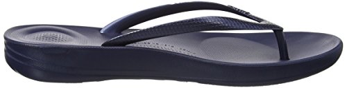 Fitflop IQUSHION Flip Flop-Solid, Chanclas Mujer, Midnight Navy, 38 EU