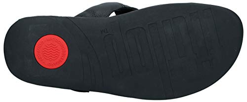 Fitflop TRAKK II Toe Post-Leather, Chanclas Hombre, Negro (All Black), 44 EU