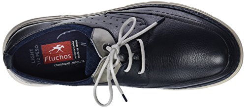 Fluchos Fuji, Zapatos de Cordones Derby Hombre, Azul (Blue), 41 EU