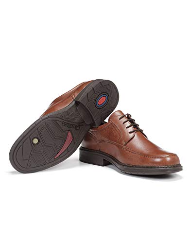 Fluchos | Zapato de Hombre | Clipper 9579 Cidacos Libano Zapatos Confort | Zapato de Piel de Ternera de Primera Calidad | Cierre con Cordones | Piso de Goma Personalizado