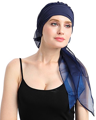 FocusCare Comodo Jersey Headwear de Bambu para el cáncer de Mama, la Envoltura de la Cabeza