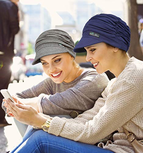 FocusCare Gorras de béisbol para el cáncer de Mama Turbantes de ala para Cabello Fino Regalos para la Abuela con cáncer