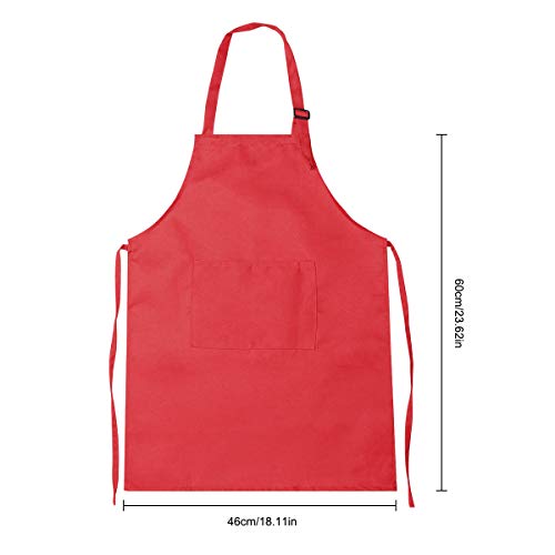 Fodlon Delantal para Niños+Gorro De Cocinero, Delantal de Cocina Infantil Delantales Infantiles Delantal De Chef De Cocina para Niños Pintura 4-12 Años (Azul, L)