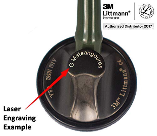 Fonendoscopio 3M™ Littmann® Master Cardiology™ con grabado láser gratuito - Negro 2160