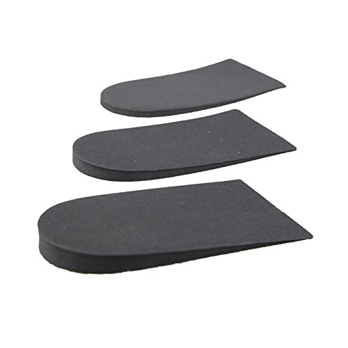 Footmedics 2 elevadores de talón de Basics | Longitud de pierna discrepancia elevación y tratamiento de elevación de tendinitis de Aquiles | Múltiples opciones de elevación: (15 mm) grande