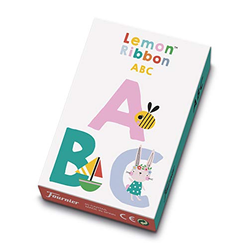 Fournier- Lemon Ribbon ABC. Mi Primer Juego para Aprender a Leer. Baraja de cartas Infantil Educativa, Color multiple (1044177) , color/modelo surtido