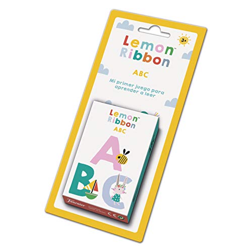 Fournier- Lemon Ribbon ABC. Mi Primer Juego para Aprender a Leer. Baraja de cartas Infantil Educativa, Color multiple (1044177) , color/modelo surtido