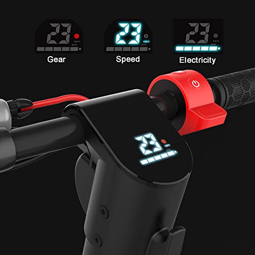 FRIKE E-Scooter Plegable 350W Scooter Eléctrico Adultos Batería Extraíble Pedal Ensanchado LED 3 Modos Velocidad Motor Neumáticos Sólidos 10 Pulgadas Scooter Eléctrico(Color:Negro)