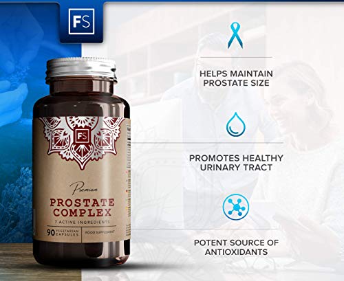 FS Formula para la Prostata Capsulas Veganas 90 | Con Serenoa Repens para Apoyar la Salud de los Hombres | Incluye 8 Ingredientes: Saw Palmetto, Hoja de Ortiga, Semilla de Calabaza y Zinc | Sin OGM