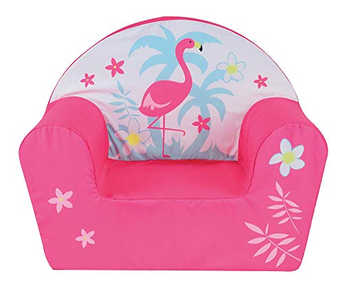 Fun House 713133 - Sillón Infantil con diseño de Flamenco, Color Rosa