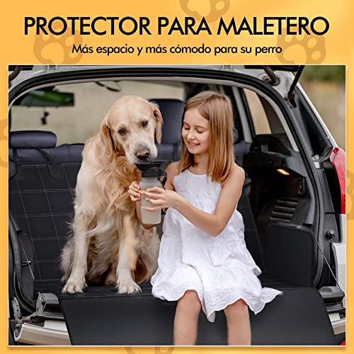 Funda Coche Perro Multifuncional, Cubre Asientos Coche Perro y Universa, Fundas Coche Perro Resistente y 100% Impermeable