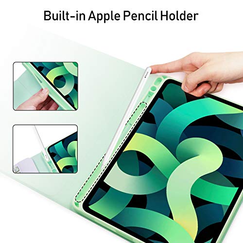 Funda con Teclado para iPad Air 4 (2020, 10,9) - Funda Inteligente Delgada con Teclado Bluetooth Desmontable para iPad 10,9 2020/iPad Pro 11 2020/2018 (Verde)