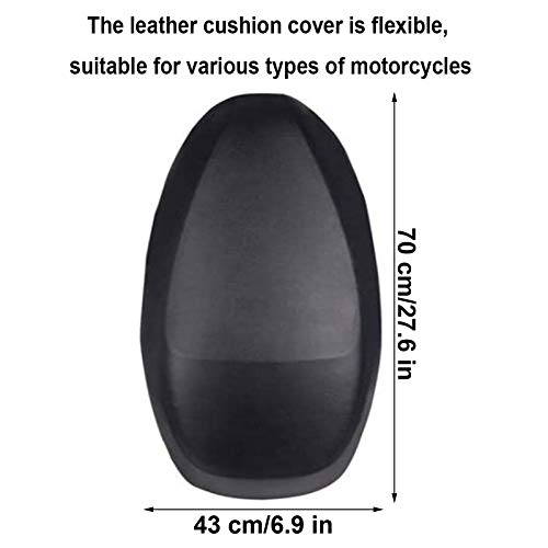 Funda de Asiento Moto 2 Piezas Funda de Asiento Scooter Funda de Cojín para Asiento de Motocicleta Impermeable y a Prueba de Polvo, Funda Protectora para Cojín para Scooter, Protector de Asiento