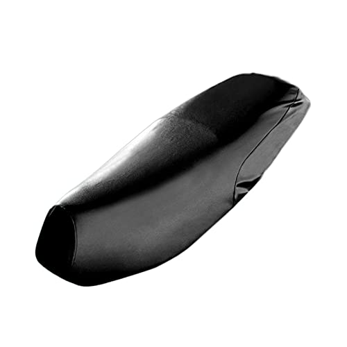 Funda para Asiento de Motocicleta de Piel, Funda de Asiento de Moto Universal Negro, Cubierta de Asiento de Motocicleta Impermeable, para La Mayoría de Motocicletas y Vehículos Eléctricos