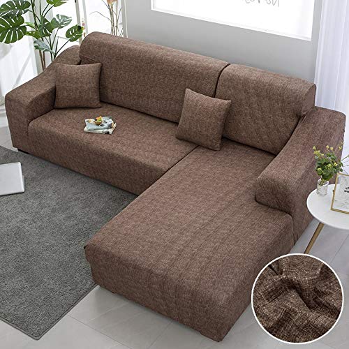 Fundas elásticas para sofá a Cuadros para Sala de Estar, Fundas para sofás con Chaise Longue, Funda para sofá, Funda para sillón A7, 4 plazas