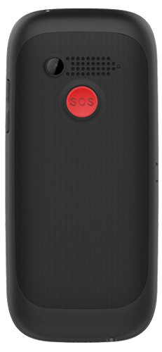 Funker C65 Easy Plus -Teléfono Móvil, Fácil De Usar para Personas Mayores con Botón SOS y Base Cargadora, Cámara De Fotos y Agenda con Fotocontactos (Negro)