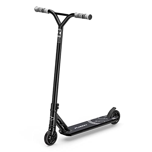 Fuzion X-5 Pro Scooters - Scooter de Truco - Scooter para Principiantes para niños de 8 años en adelante, Calidad Freestyle Kick Scooter para niños y niñas (2020 Negro)