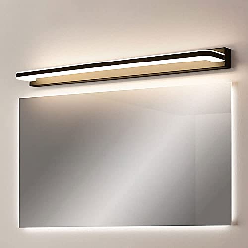 FWZJ Luces de Espejo de baño LED Lámpara de tocador de Metal de 12 W, Lámparas de Espejo de Inodoro de Pared a Prueba de Agua, Iluminación Frontal de Espejo Moderno para baño Encima del