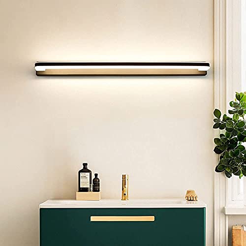 FWZJ Luces de Espejo de baño LED Lámpara de tocador de Metal de 12 W, Lámparas de Espejo de Inodoro de Pared a Prueba de Agua, Iluminación Frontal de Espejo Moderno para baño Encima del