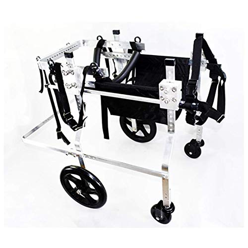 FXBFAG Silla de Ruedas para Perros de 4 Ruedas, Carrito eléctrico para Animales discapacitados, extremidades anteriores, extremidades traseras, Scooter para rehabilitación de Perros Mayores, para p