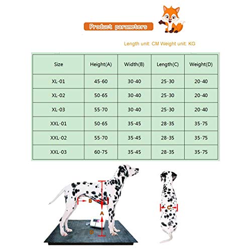 FXBFAG Silla de Ruedas para Perros de 4 Ruedas, Carrito eléctrico para Animales discapacitados, extremidades anteriores, extremidades traseras, Scooter para rehabilitación de Perros Mayores, para p