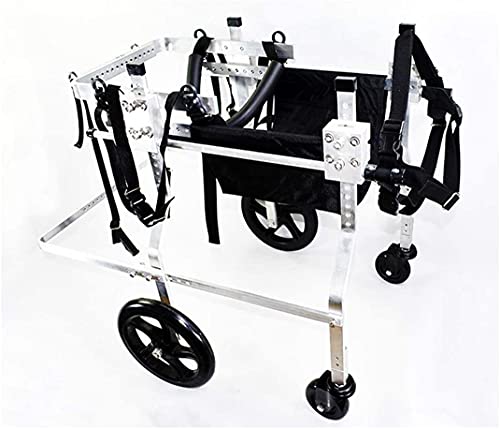 FXBFAG Silla de Ruedas para Perros de 4 Ruedas, Carrito eléctrico para Animales discapacitados, extremidades anteriores, extremidades traseras, Scooter para rehabilitación de Perros Mayores, para p