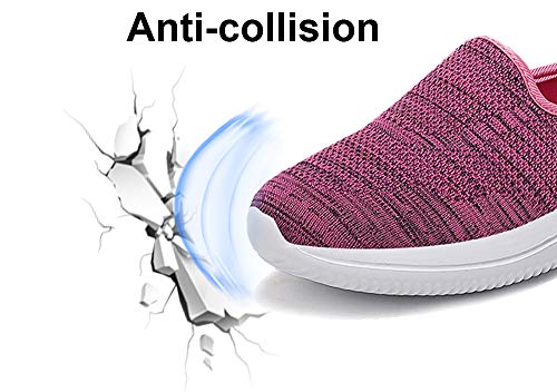 Gaatpot Mujer Zapatillas Casual Mocasines Mesh Calzados para Correr en Asfalto Zapatillas de Estar por Casa Deportivo de Exterior Zapatos Pink 37.5/38EU=38CN