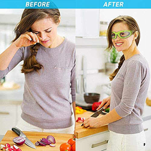 Gafas de Cebolla,Gafas para Cortar Cebolla Antisalpicaduras Cebolla Gafas Protector de Ojos para Mujeres Hombres Cocina en Hogar Artilugios de Cocina