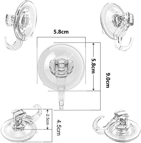 Gancho con ventosa, juego de 4 ganchos de pared, con ventosas, toallero para pared y puerta de cocina, cuarto de baño, dormitorio