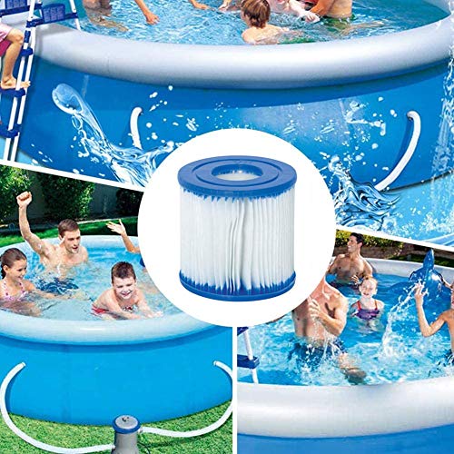 GAODA Elemento de filtro de piscina para Bestway tipo VII e Intex D, cartuchos fáciles de usar, filtro inflable de piscina, filtro eficiente para limpieza de alberca de tubos. (2 unidades)