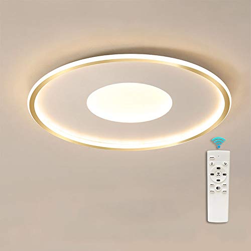 GaoHX Luz de techo LED de atenuación 3000K 6000K sin escalonamiento con control remoto 40cm / 36W Dorado