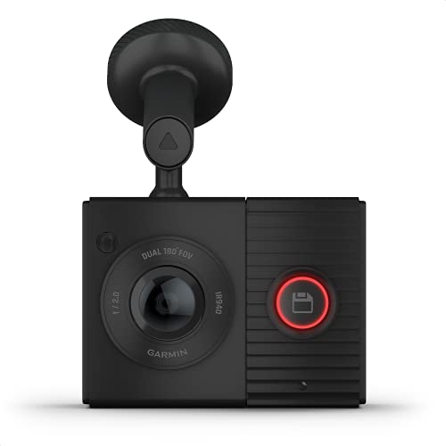 Garmin Dash CAM Tandem - Cámara para Coche con óptica Dual con visión Nocturna del Interior