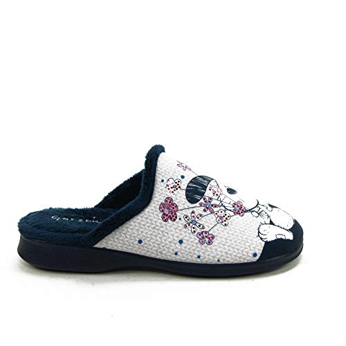 GARZON - Zapatilla CASA 2825 para: Mujer Color: Azul Marino Talla: 39