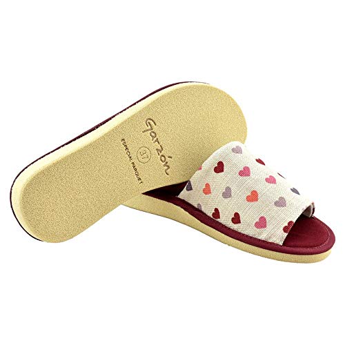 GARZON - Zapatilla CASA P400.181-BUR para: Mujer Color: Burdeos Talla: 38