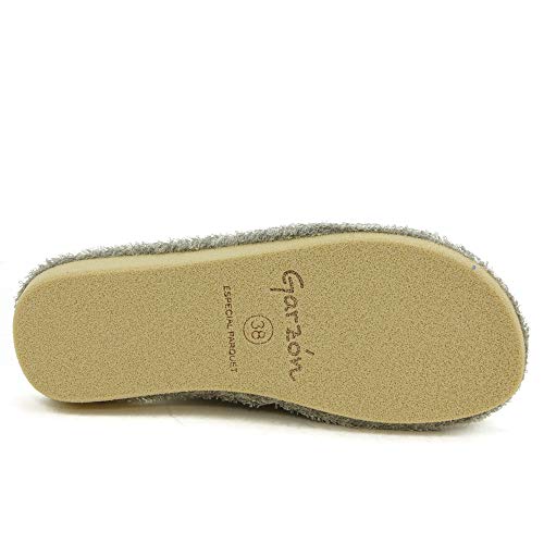 GARZON - Zapatilla CASA P451-GRS para: Mujer Color: Gris Talla: 38