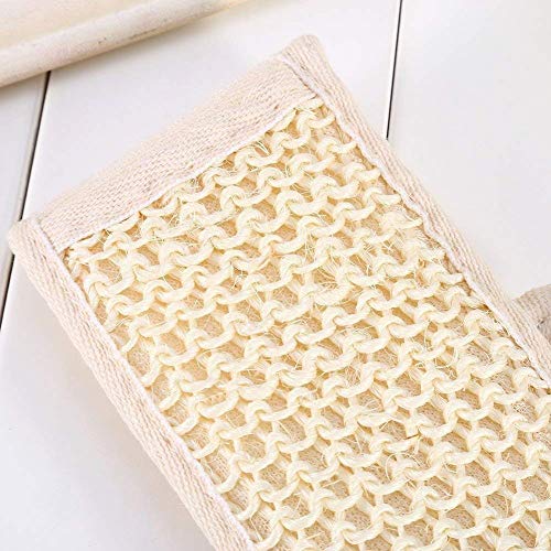 GCOA 3PCS Loofah Esponjas Loofah Esponja Espalda Scrubber Pad Exfoliante Corporal Set para baño y Ducha