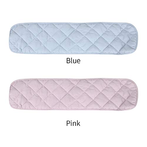 GeKLok Cubierta de carril para cuna de bebé, acolchado para carril de cuna para bebé, juego de protectores para cuna para cuna de bebé, funda de parachoques para cuna larga (rosa, tamaño: 120 cm)