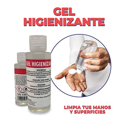 Gel Hidroalcohólico 100ML 70% alcohol [6 Unidades] Fabricado en España