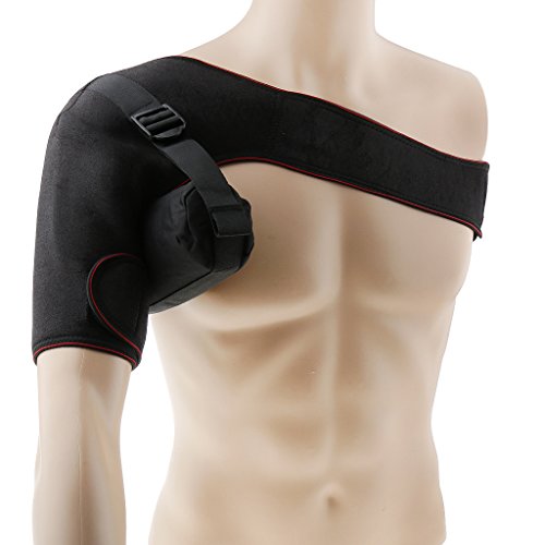 Generic Cabestrillo para Brazo Derecho/Izquierdo para La Recuperación de Subluxación de Hemiplejía - Negro, derecho