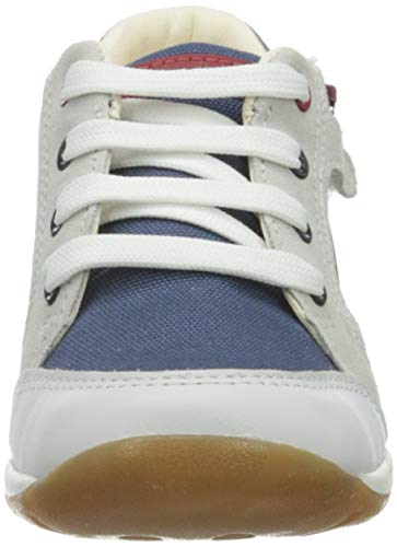 Geox B Each Boy B9, Zapatillas Bebé-Niños, Blanco (White/Navy C0899), 18 EU