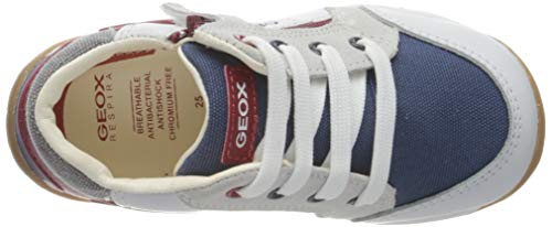 Geox B Each Boy B9, Zapatillas Bebé-Niños, Blanco (White/Navy C0899), 18 EU